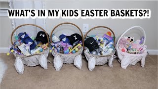 WHAT'S IN MY KIDS EASTER BASKETS 2019 // EASTER BASKET IDEAS FOR BOYS AND BABY GIRL