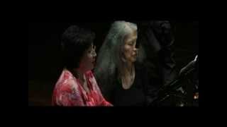 Jania Aubakirova & Martha Argerich plays Dvorak Slavonic Dance, Op. 72, No. 2