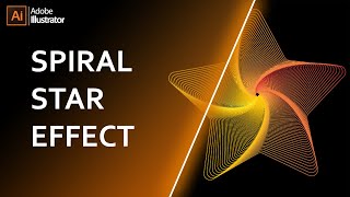 Spiral Star Design Effect In Illustrator | Illustrator Tutorial