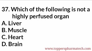 Pharmacist Exam Questions Paper - 2 | MCQ - 1