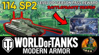 114 SP2 II Tank Review II Level 100 Season Pass Reward II Battlefronts Season II WoT Console