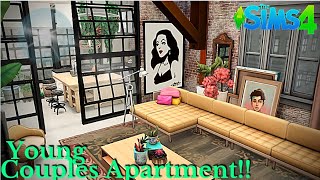 Young Couples Apartment!! || Sims 4 Speed Build || No CC