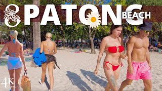 【4K 】Phuket 2023 Patong Beach Sunset Walking Tour