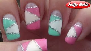 ▶ Геометрический Дизайн Ногтей - Geometric Nail Art