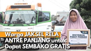 DAPUR CANGGIH Berhenti di JAKSEL, Bagiin Makanan Siap Santap dan SEMBAKO GRATIS Ke Warga