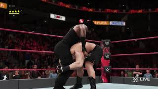 WWE 2K18 Gameplay | Brock Lesnar vs Roman Reigns (New RAW Arena)