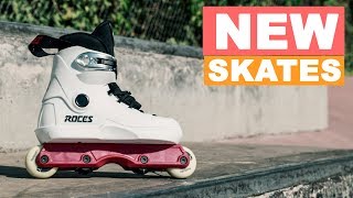 AGGRESSIVE INLINE SKATING WITH MY NEW SKATES