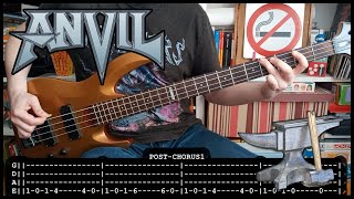 ANVIL - Metal on metal (BASS TABS) [lyrics + PDF]