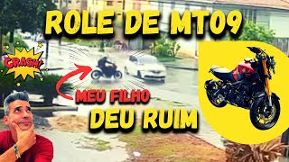 ACIDENTE OU IMPRUDÊNCIA? YAMAHA MT09 DEU RUIM