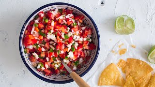 EASY Pico de Gallo Recipe | How to Make Fresh Mexican Salsa.