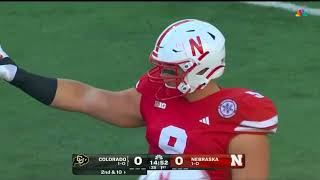 #Huskers vs. CO First Play of Game