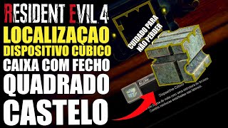 RESIDENT EVIL 4 REMAKE Localização DISPOSITIVO CUBICO  e TODAS AS CAIXAS COM FECHO QUADRADO castelo