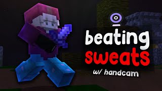 Beating Sweats In Hypixel Bedwars w/ Handcam (3K special!)