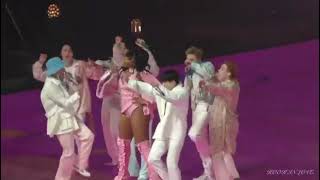 MEGAN THEE STELLION performing butter with BTS #bts #megantheestallion #btsconcert