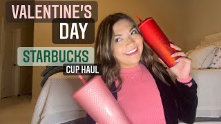 VALENTINES DAY Limited Edition Starbucks Cup Haul!