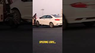 Speeding cars #india #automobile #speed #marutisuzuki #dzire #kia #sonet #honda #city #accident