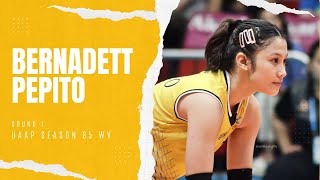 UAAP Season 85 Women's Volleyball | Round 1 | Bernadett Pepito