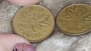 1955 - 1959 🇨🇦 CANADA 1 CENT COIN 🪙 💰 👍 👌 😃