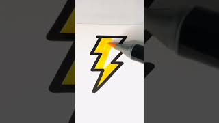 🔅 How to Draw Electric Lightning Coloring Book How did you find it? Is it easy step by step! #shorts