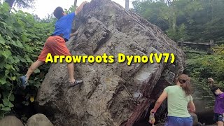 Arrowroots Dyno(V7) FA, 내원사볼더링