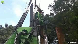 TYSIM KR285C Drilling machine rotary drilling rig with CAT chassis