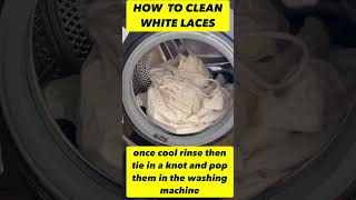 #shorts How to wash dirty white laces