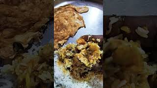 Eat in 15 Seconds Dal Rice with Egg Omlette #4608