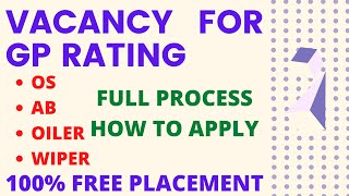 VACANCIES FOR OS, OILER, AB, WIPER | 100 % FREE PLACEMENT | RIGHT TIME TO APPLY | NOT MUCH REMAINING