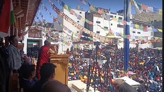 people of ladakh gathering for his holiness Dalai Lama support  at ladakh 15 APR 2023 #dalailama