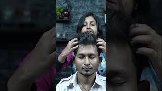 Satisfaction Overload By Indian Lady Barber Chaitali | ASMR Head Massage #shorts