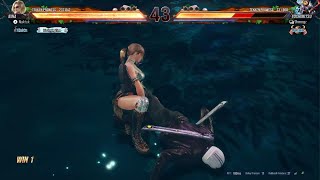 Tekken 8 - Gladiator Nina scrapes by victoriously against Yoshi