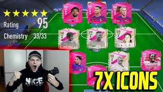 EA FC 24 (FIFA 24): REKORD! 127 RATED! 7x ICONS in 132 Rated ICON Fut Draft Challenge Ultimate Team