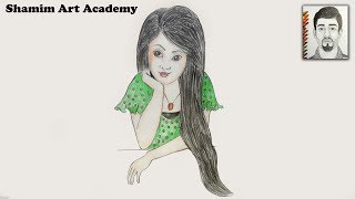 How to draw a girl step by step (very easy)  draw girl easy