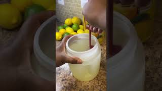 My chirren thought that my country time lemonade mix was going to waste!! 😂😂😂😂 🍋🍋🧊#lemonade