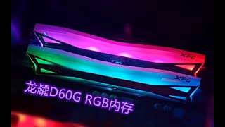 高颜值的RGB内存体验，XPG龙耀D60G 3200 8Gx2