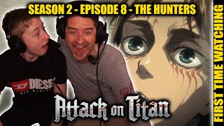 ATTACK ON TITAN: S2 - EP 8 - The Hunters (FIRST TIME WATCHING REACTION)