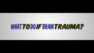 What to Do if you Have Head Trauma   TBI Concussion   TBITalk