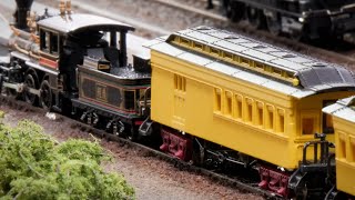 河合の古典客車がかわいい / Nゲージ 鉄道模型 / American locomotive model!