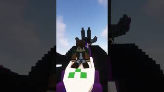 End Minecraft Rollercoaster #minecraft #mods #themepark #shorts