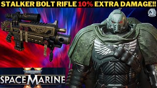 STALKER BOLT GUN BUFFED DAMAGE BY 10% !! #warhammer40kspacemarine2 TESTED ON LETHAL!!