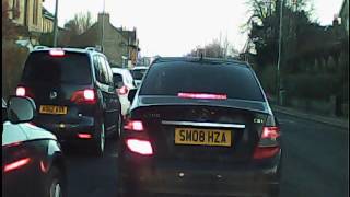 AUDI A4 driver pushing his way in like he owns the road