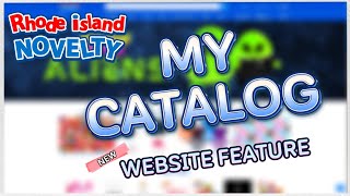 NEW Website Feature! My Catalog Tutorial