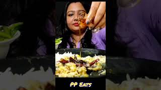 Garlic bharta Preparing & Eating #shorts #ppeats #bharta #asmr