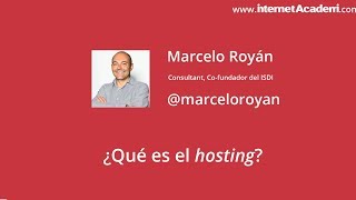 Video | ¿Qué es un hosting? | Marcelo Royán