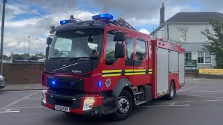 [AIRHORN] Bloxwich Pump Turnout - West Midlands Fire Service