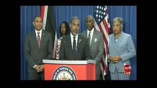 Horsford Participates in Press Conference with Trinidad and Tobago Prime Minister Dr. Keith Rowley