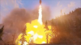 Fallout76: вылет ракеты из шахты