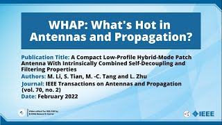 A Compact Low-Profile Hybrid-Mode Patch Antenna With Intrinsically Combined Self-Decoupling ...