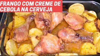 COM FAZER FRANGO COM CREME DE CEBOLA NA CERVEJA