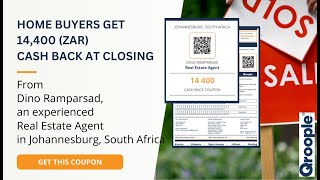 Home buyers get 14,400 (ZAR) cash back from Dino Ramparsad in Johannesburg, South Africa